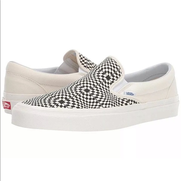 NEW Men’s VANS Slip-On 98 DX Warp Checker Shoes - Picture 4 of 8